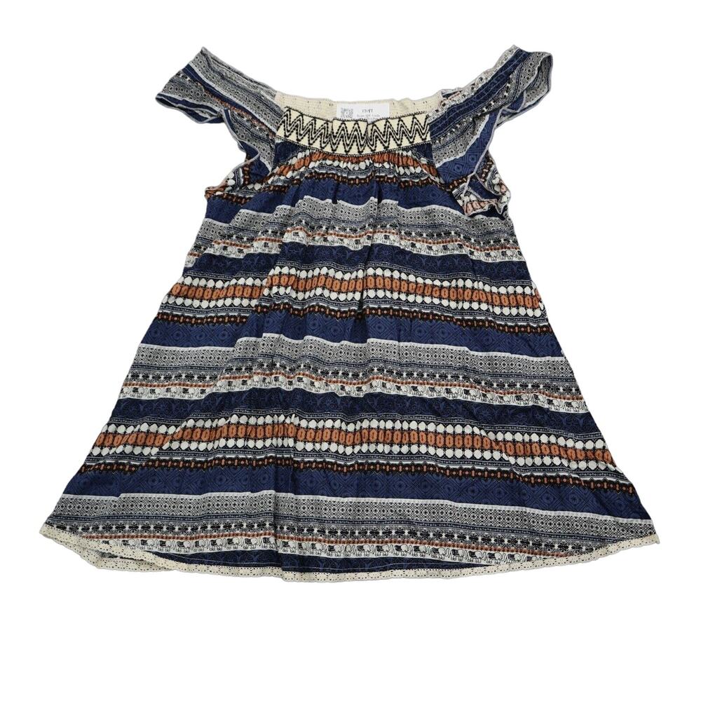 C.O.C Shirt Womens 3XL Multicolor Off The Shoulder Curvy Fit Rayon Eyelet